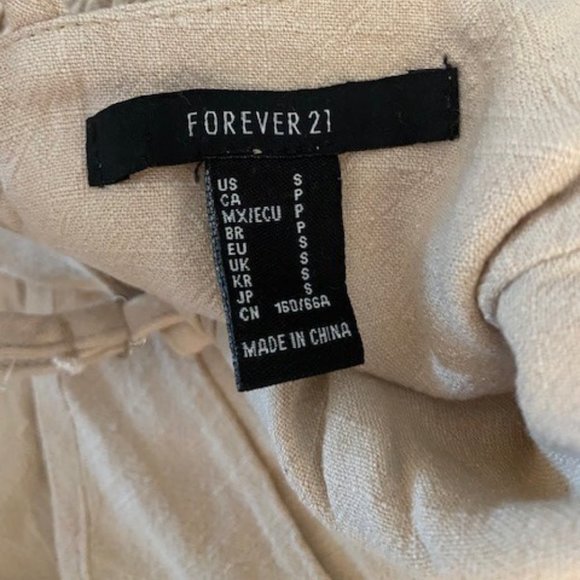 Forever 21 Linen Blend Culotte Jumpsuit - Picture 8 of 8